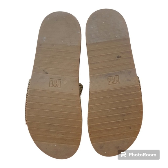 FRYE Lily Perforated Leather Slides Size 9 - Picture 7 of 7